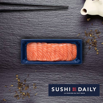 Sashimis au saumon