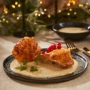 Chapon sauce au foie gras de canard