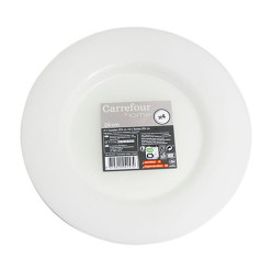 4 assiettes translucides - 24cm