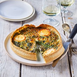 Quiche chèvre épinards