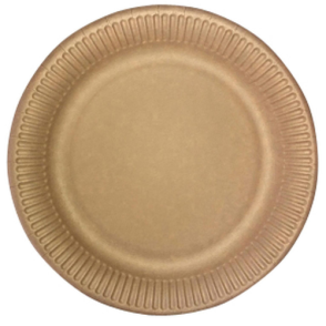 50 assiettes kraft - 23cm
