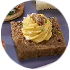 Canapés agneau au curry et raisins