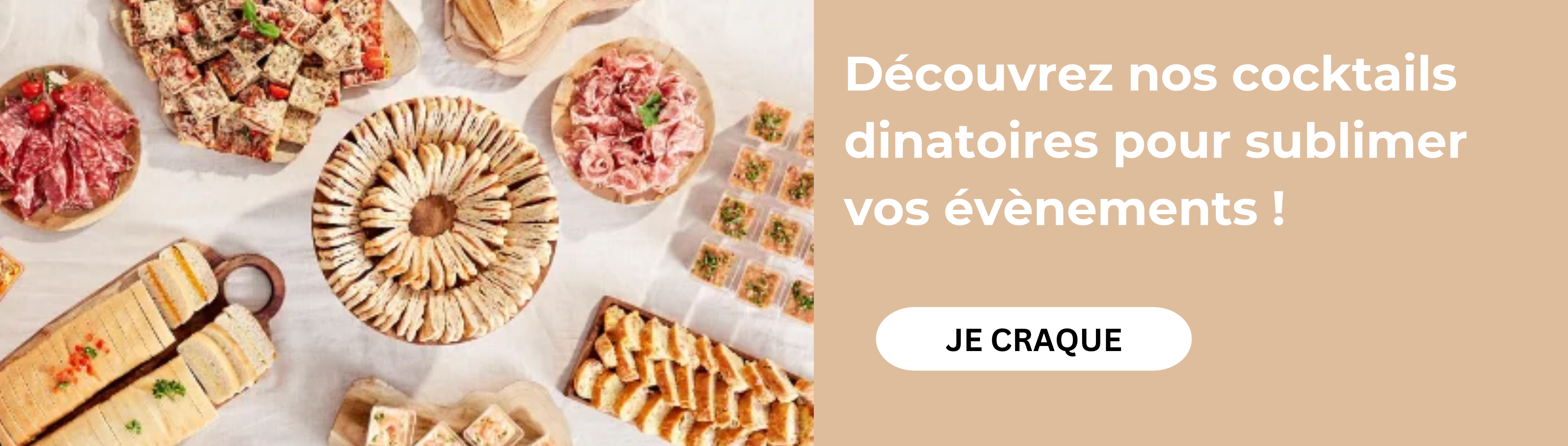 Découvrez nos cocktails dinatoires pour sublimer vos évènements !